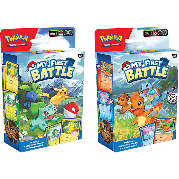 Pokémon My First Battle - Bulbasaur vs Pikachu / Charmander vs Squirtle