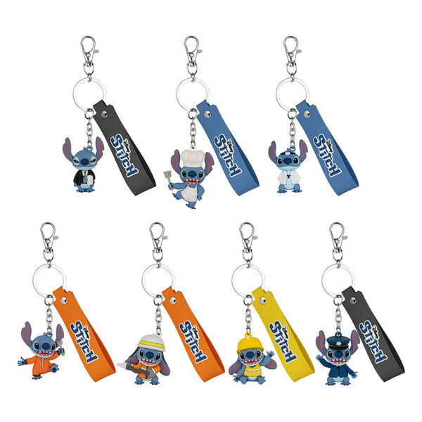 Lilo & Stitch Job Experience Camp Series Keychains Blind Box Stitch 4 cm
